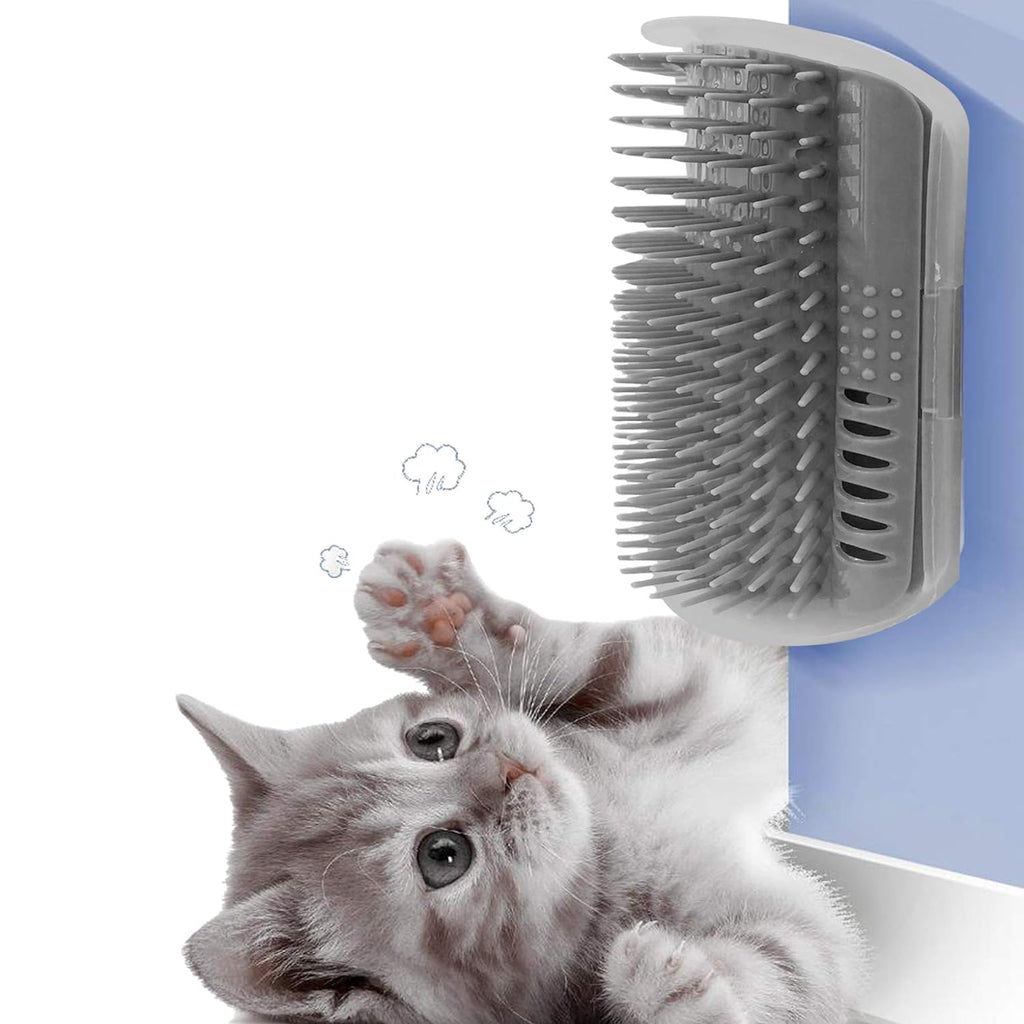 2 Pack Wall Corner Cat Groomer, Massage Combs for Short & Long Fur
